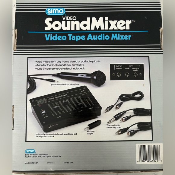 1991 Sima video sound mixer, video tape, audio mixer - Picture 2 of 3